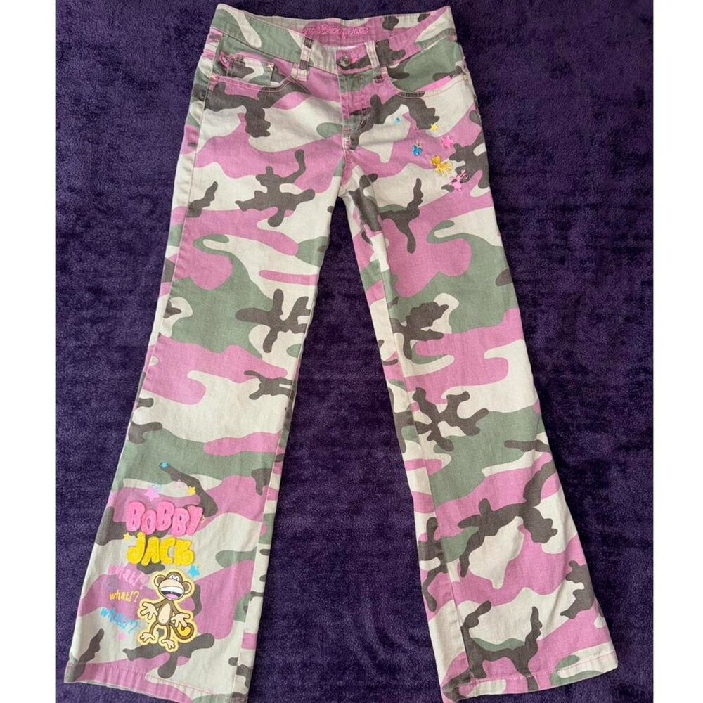 Y2K Original Bobby Jack Camo Pants 🩵🩷💛★⭒